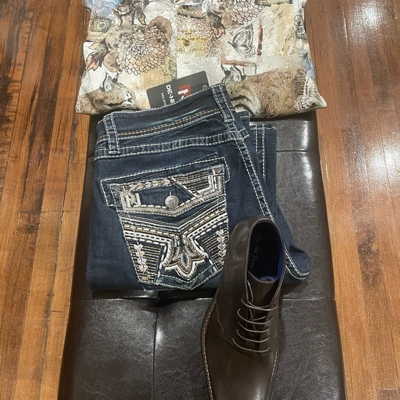 Barabas shirt button stone modern fit lion/floral print - Picture 5 of 5